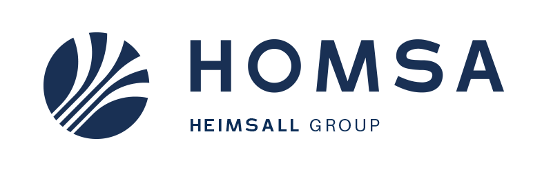 Logotipo de Homsa que pertenece al grupo Heimsall